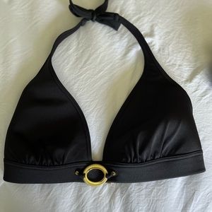 Victoria Secret Swimwear, Bikini Top, Black, Size M